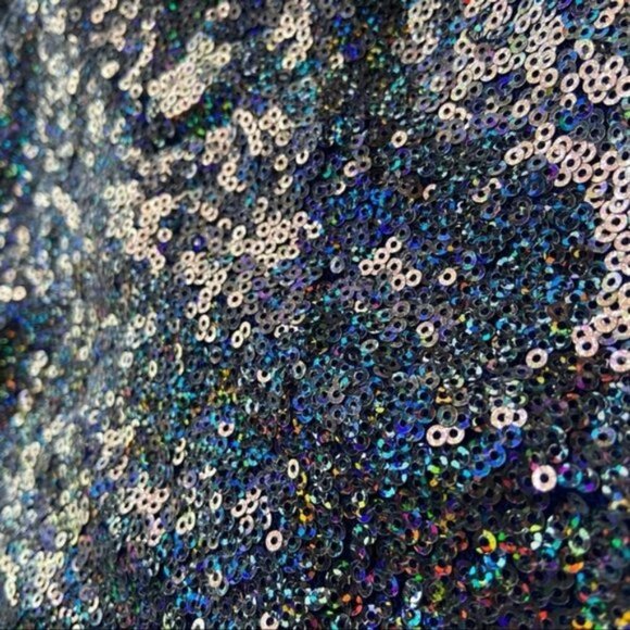 Strapless sequin mini dress blue medium - Picture 4 of 6